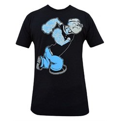 Mens The Sailor Man by Adi Tattooed Popeye Punk Cartoon Tattoo T Shirt