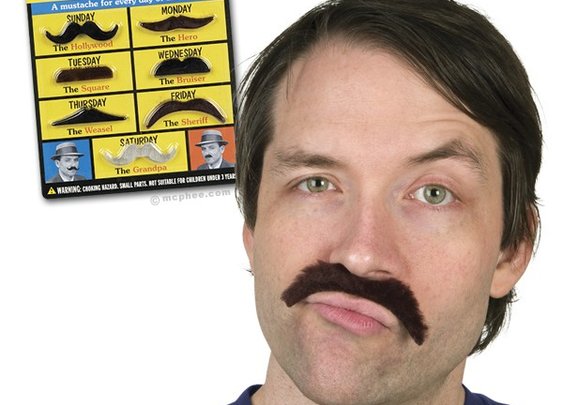 Stylish Mustaches - 7 Costume Mustache's - Whimsical & Unique Gift Ideas for the Coolest Gift Givers