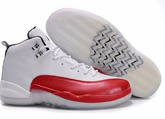 Nike Air Jordan 12 Retro White/Red Men's
