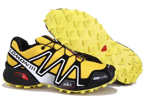 Salomon Mens Mountain trail-running Footwear Speedcross 3 Athletic Sports Outdoor black yellow silver