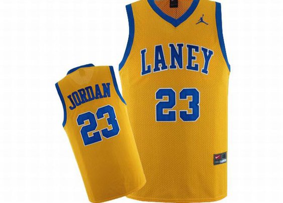 Laney Jordan #23 Nike Yellow Jersey Blue Number