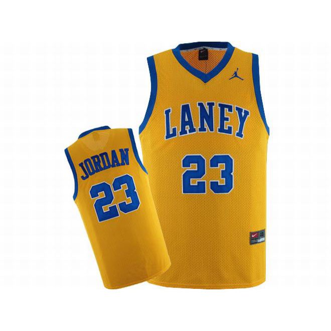 Laney Jordan #23 Nike Yellow Jersey Blue Number