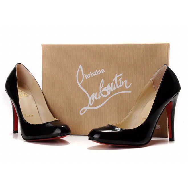 Black Christian Louboutin Pigalle 120mm Patent Leather Pumps Red Sole Shoes