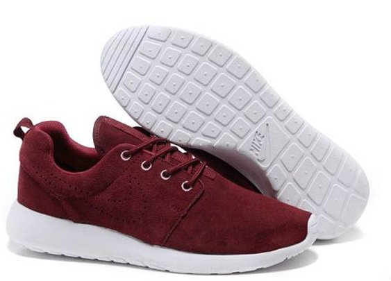 Nike Roshe Run Reddish Brown White Mens Shoes