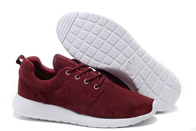 Nike Roshe Run Reddish Brown White Mens Shoes