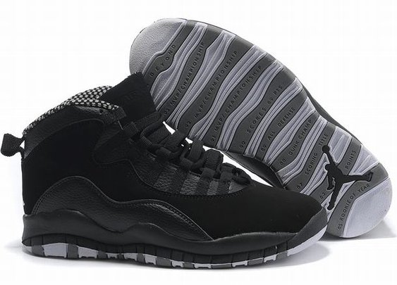 Nike Air Jordan 10 Retro Black/Grey Men's