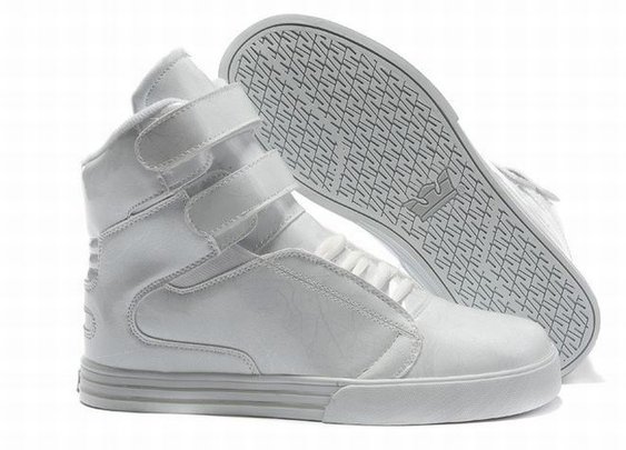 supra tk white sneakers men size high tops - society