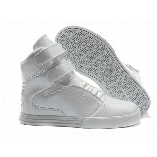 supra tk white sneakers men size high tops - society