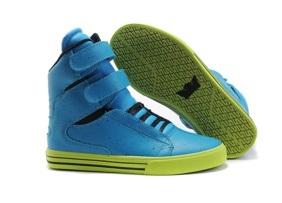 Supra Tk Society Online Sale For Men with Color Lime Green and Blue