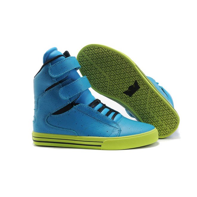 Supra Tk Society Online Sale For Men with Color Lime Green and Blue