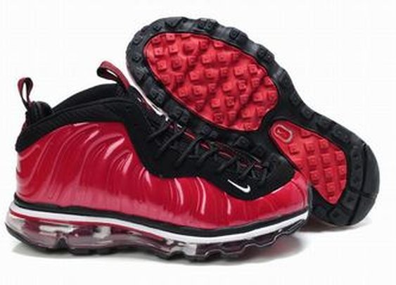 red and black nike air foamposite max women shoes 
