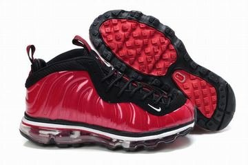 red and black nike air foamposite max women shoes 