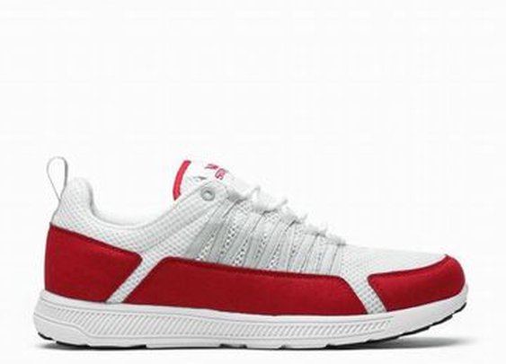 mens white red supra owen mesh shoes