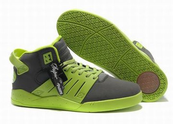 supra skytop iii grey green men mid shoes