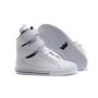 Women All White Leather High Top Supras Tk Society Skate Shoes