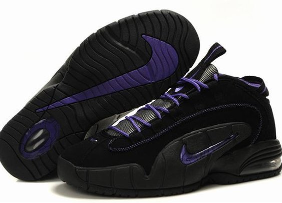 Nike Air Penny 1 Grey/Purple Men Shoes -  $95.99