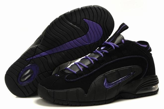 Nike Air Penny 1 Grey/Purple Men Shoes -  $95.99