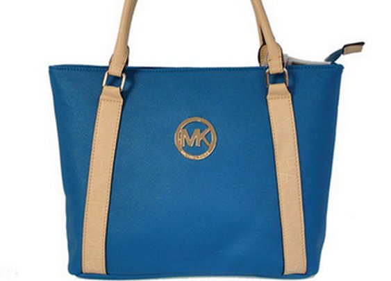 Michael Kors Jet Set Travel Small Blue Satchel Bag