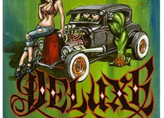 Heidi Deluxe by Big Toe Kustom Kulture Pin-Up Girl Canvas Art Print