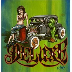 Heidi Deluxe by Big Toe Kustom Kulture Pin-Up Girl Canvas Art Print