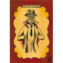 Mr. Invisible by Charlie Coffin HG Wells SciFi Horror Canvas Art Print