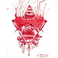 Pyramid Eye by Charlie Coffin New Age of Providence Canvas Art Print