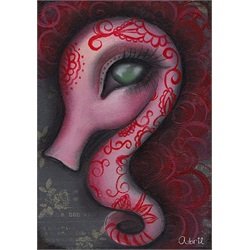 Micah by Abril Andrade Griffith Seahorse Creature Canvas Art Print