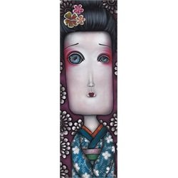 Inevitable Silence by Abril Andrade Griffith Girl Canvas Art Print
