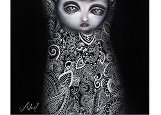 Secretos by Abril Andrade Griffith Big Eyed Pop Canvas Fine Art Print