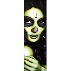 I See The Light by Muecke Woman w/ Sugar Skull Tattoo Canvas Art Print