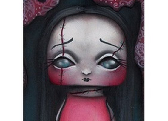 Dead Girl by Abril Andrade Griffith Goth Zombie Girl Canvas Art Print
