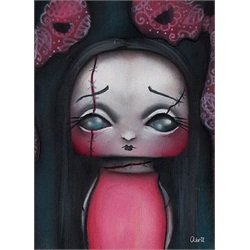 Dead Girl by Abril Andrade Griffith Goth Zombie Girl Canvas Art Print