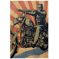 Eerie Rider by Mike Bell Easy Rider Frankenstein Motorcycle Art Print