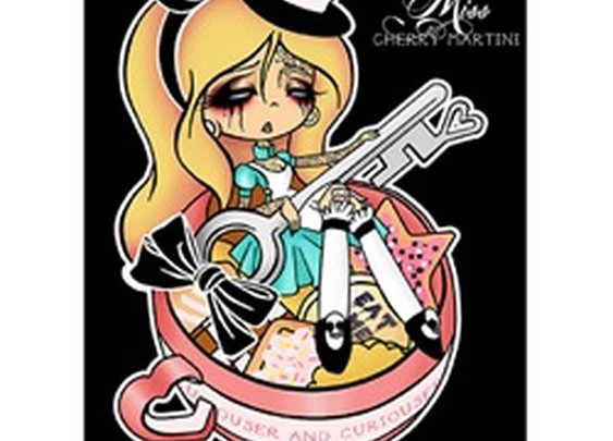Dee's Alice by Miss Cherry Martini Wonderland Tattoo Canvas Art Print