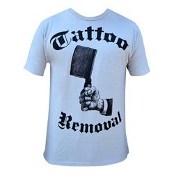 Men's Tattoo Removal by Annex Steampunk Butcher Knife Silver T Shirt