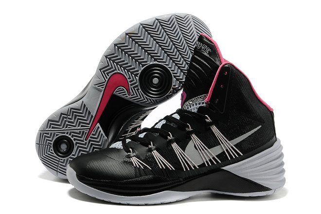 Nike Basketball Shoes (Mens) Hyperdunk 2013 With Black/Metallic Silver & Pink