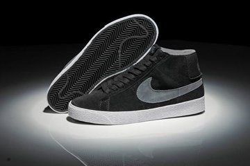 Nike Sb Blazer Black Lt Graphite Mens Casual Sneakers