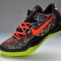 NBA Laker Kobe Bryant System 8 Elite Christmas New Design Bright Crimson & Fiberglass/Black & Vivid Sulphur Shoes For Male