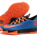Features Dark Blue/Team Orange & Total Orange Nike Kevin Durant 6 Sports Shoes Male Size