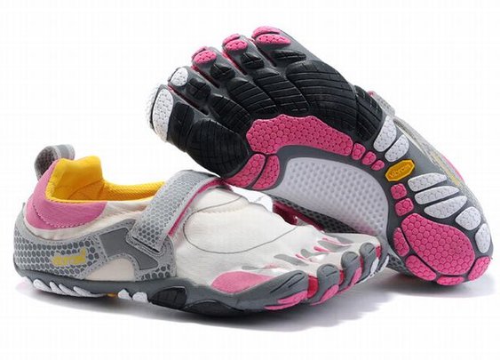 bikila vibrams white peach grey women sneakers