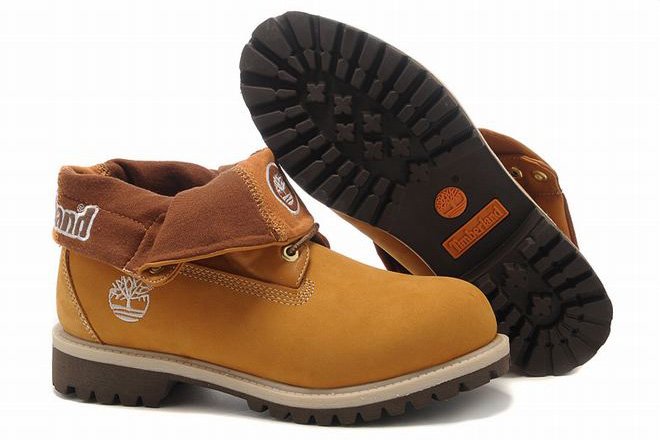 buy cheap Womens Roll Top Timberland Boots Wheat Brown online