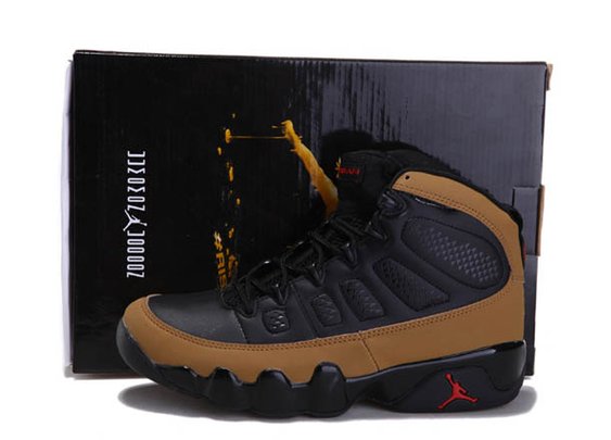 Nike Retro Shoes Brown and Black Color - Mens Jordan 9 Olive - nbsneaker.com