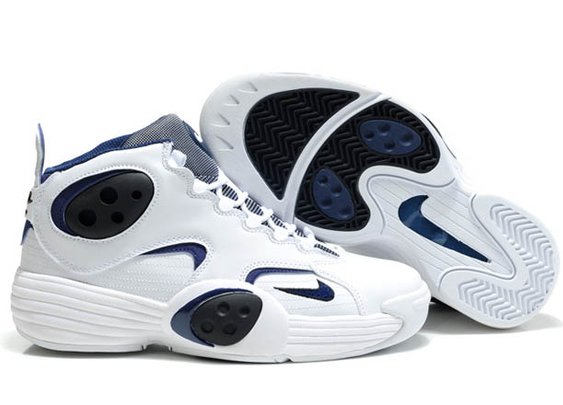 men nike air flight one nrg navy blue and white black