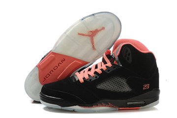 Jordans 5 Retro Gs:Black Pink Silver Women Size Nike Shoes -  Air Jordan 5 Womens