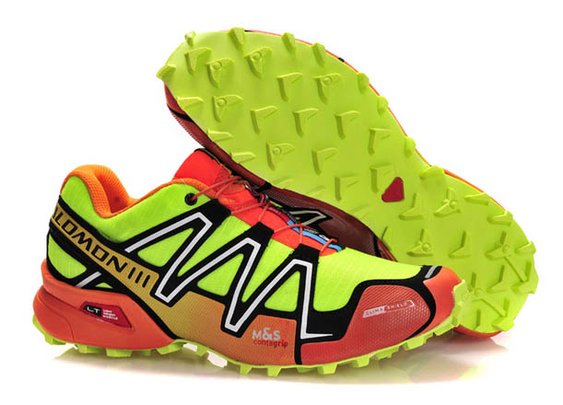 Mens Salomon Speedcross 3 Athletic Running Sports Man Shoes voltgreen black red silver
