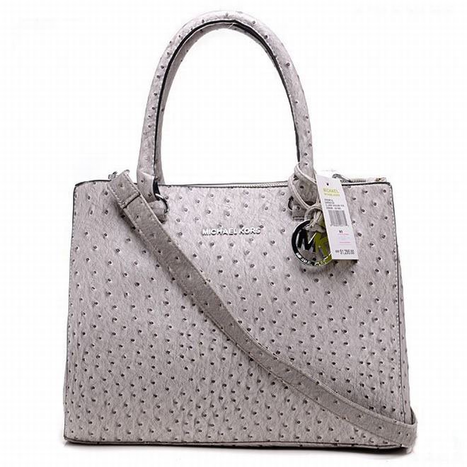best michael kors gray bedford ostrich bags online store