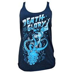 Women's Death or Glory by Adi Kraken Squid Skin Diver Tattoo Tank Top