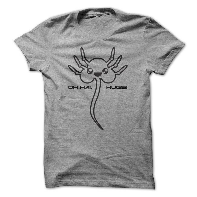 Cute Kawaii Facehugger Tshirt Free and Permanent Hugs! Gentlemint