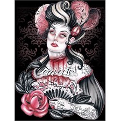 Forever Lost by Hilary Jane Victorian Zombie Tattoo Giclee Art Print