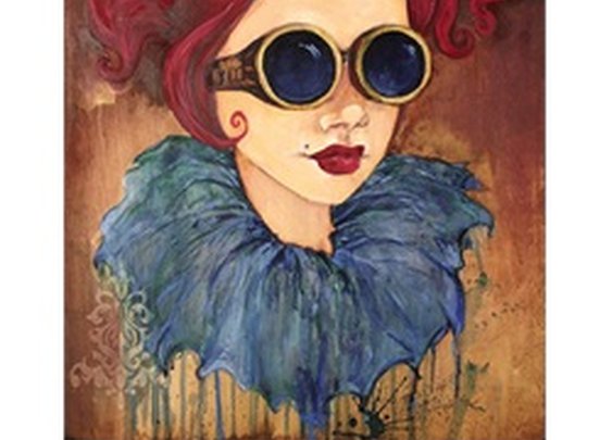 Derby Girl by Heather Younger Victorian Woman Canvas Giclee Art Print